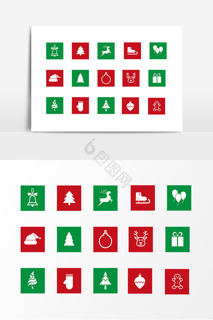 圣诞节装饰图标图片