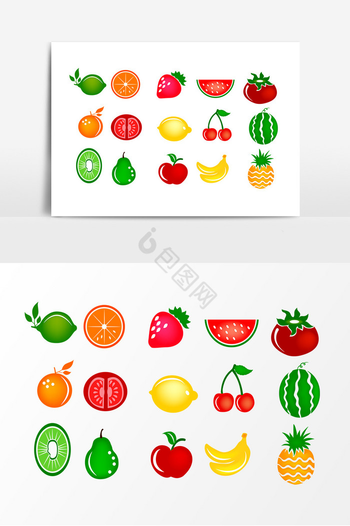 彩色新鲜水果蔬菜图片