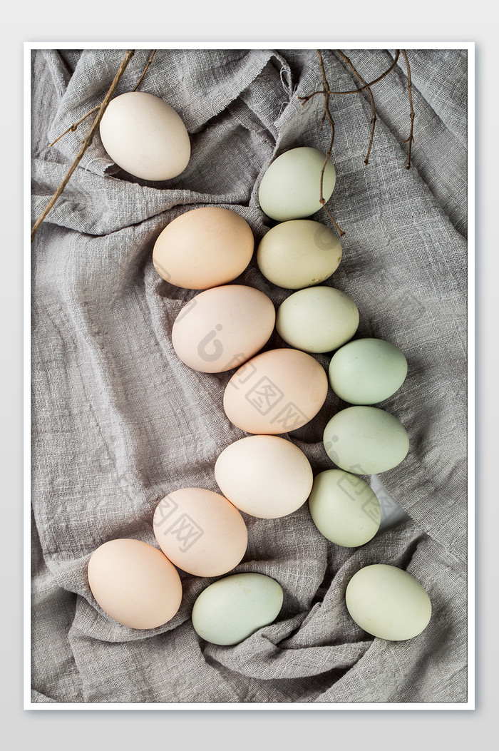 新鲜鸡蛋食材高清摄影俯视图