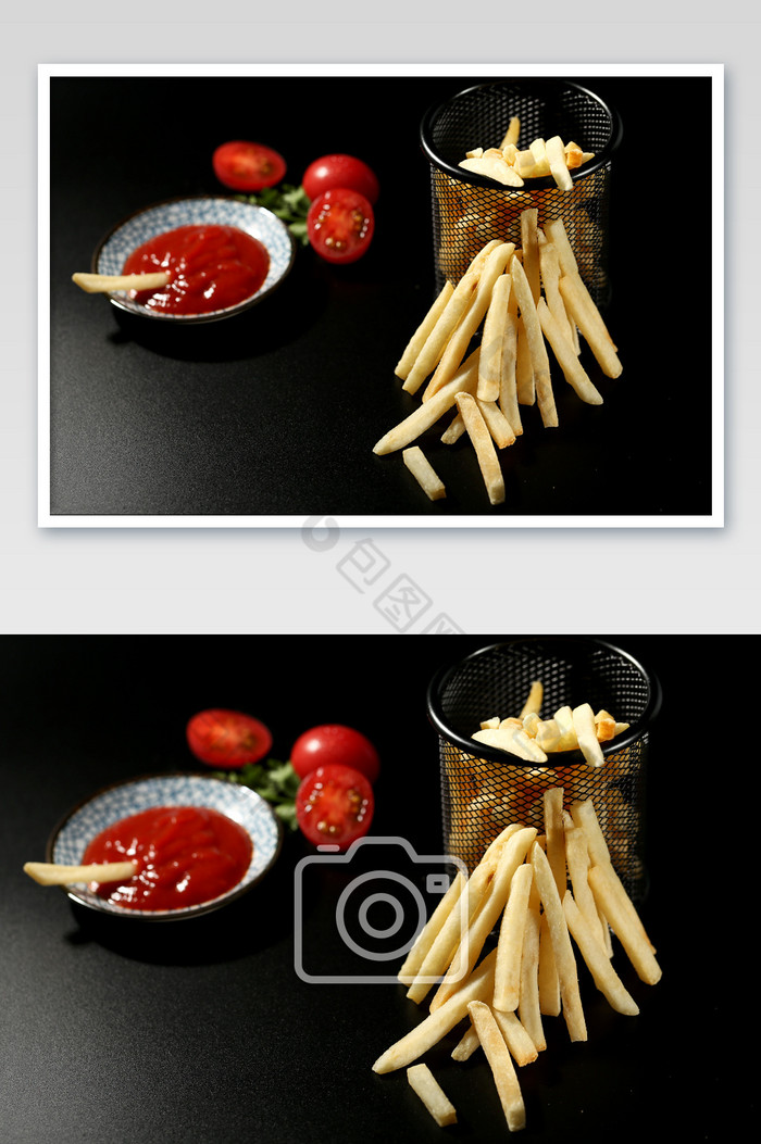 西式美食炸薯条高清摄影图片图片