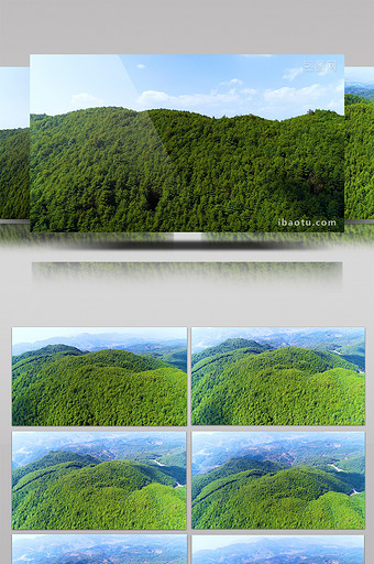 航拍漂亮森林4K视频图片