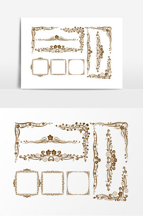 精美花纹欧式边框素材