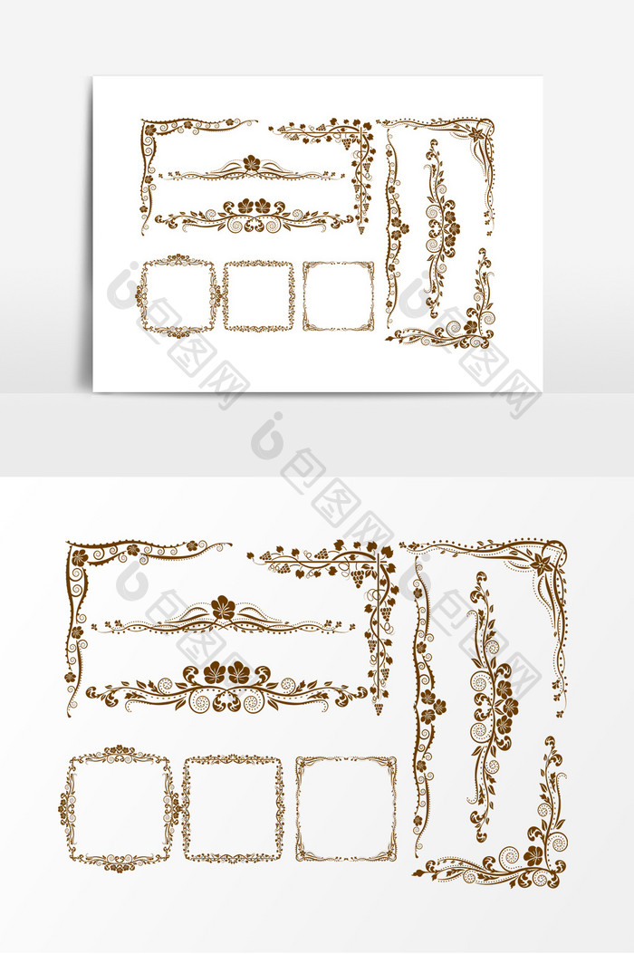 精美花纹欧式边框素材