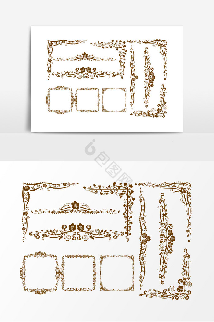 精美花纹欧式边框图片