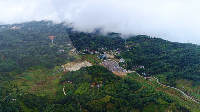 航拍云南平达大山4K视频