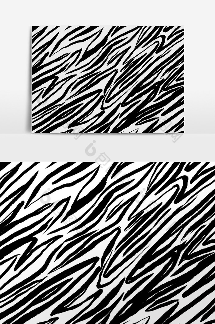 黑白斑马纹底纹插画动物纹图片图片