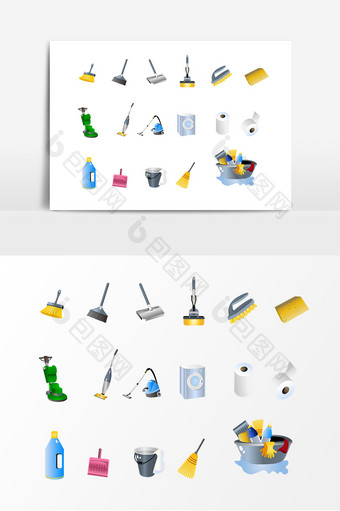 清洁卫生用品设计素材图片