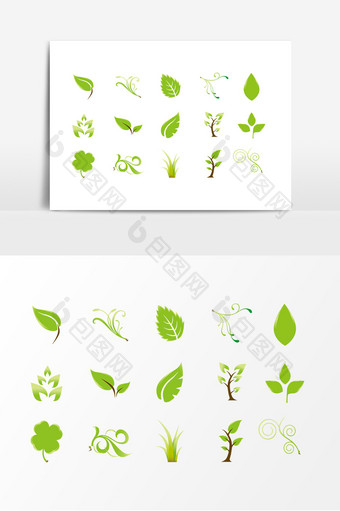 绿色植物绿叶素材图片