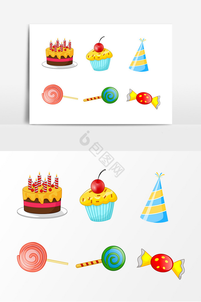 生日蛋糕糖果图片