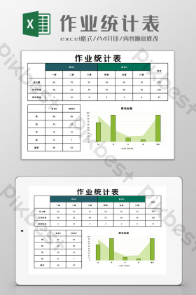 excel作业模板大全-excel作业模板图片-包图网