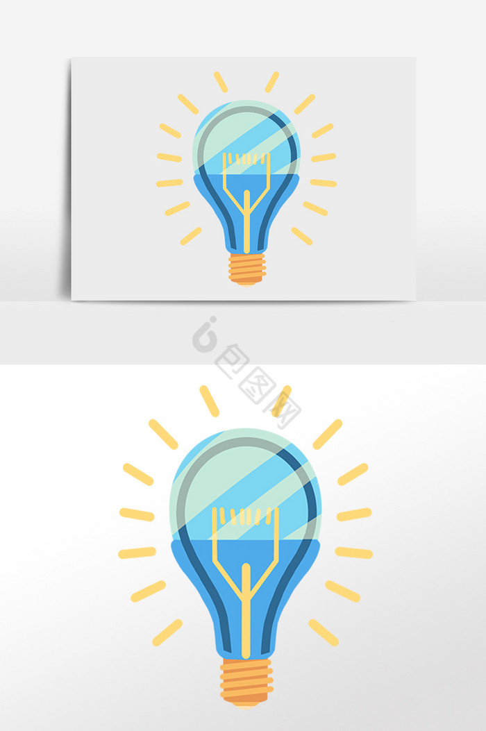 生活用品LED照明灯泡插画图片
