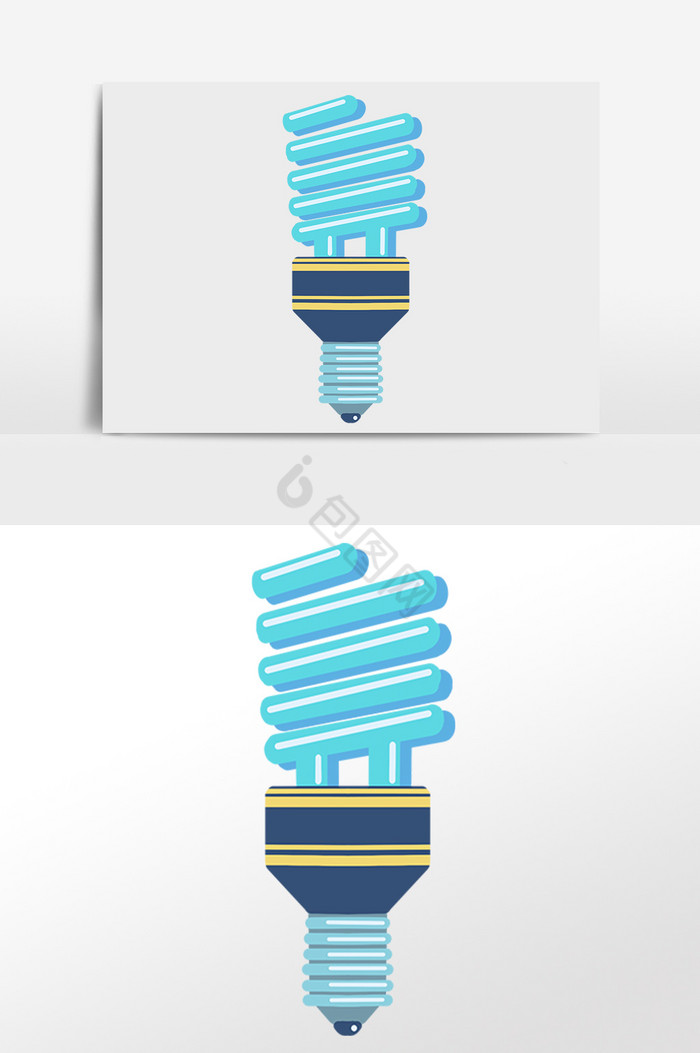 生活用品LED节能灯泡插画图片