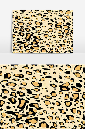 豹纹花纹底纹插画动物纹