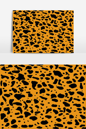 豹纹花纹底纹插画动物纹