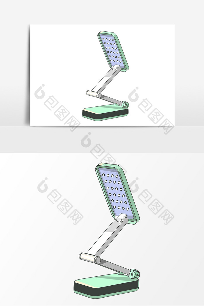 学生学习台灯形象元素