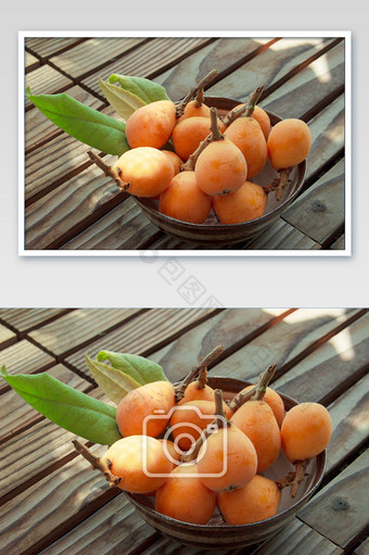 夏季水果枇杷摄影图片