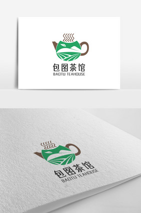 茶馆主题logo设计