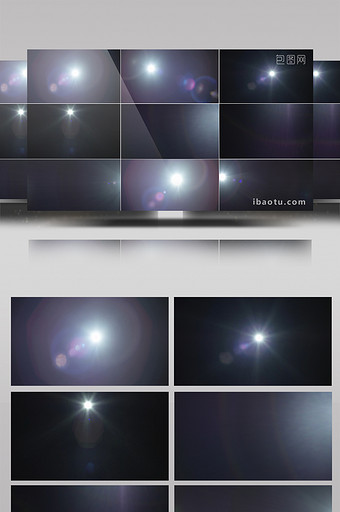 21组蓝色炫光光线特效叠加视频素材2图片