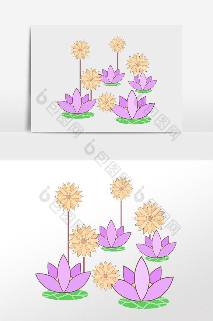 植物花朵花纹底纹插画图片图片