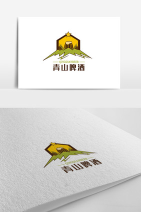 简约时尚大气啤酒logo