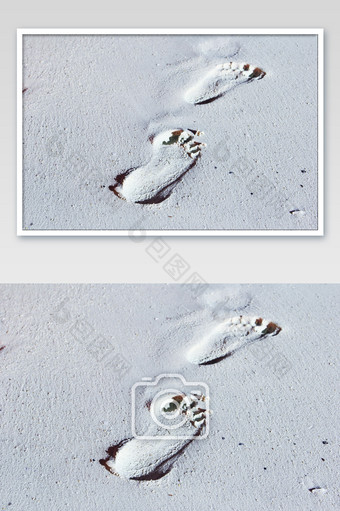 脚印摄影图