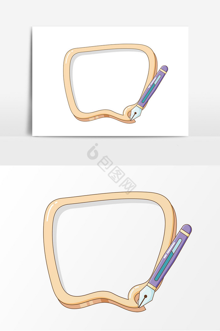 对话框钢笔写字板图片