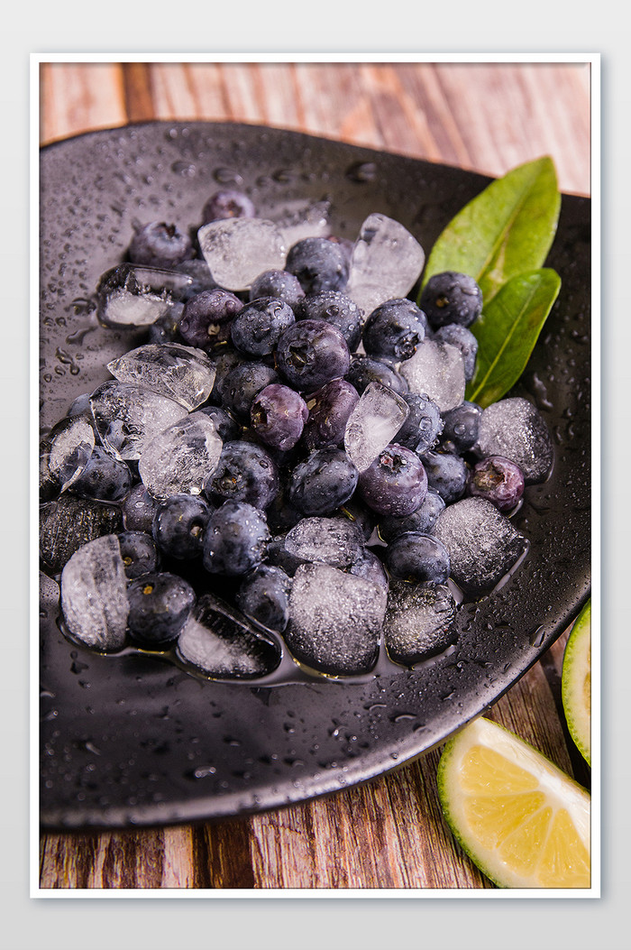 新鲜绿色水果蓝莓摄影图片图片