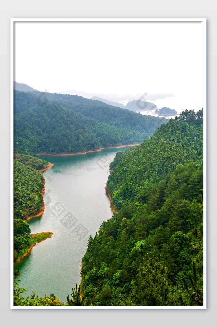 千岛湖湖泊旅行度假自然景观摄影图