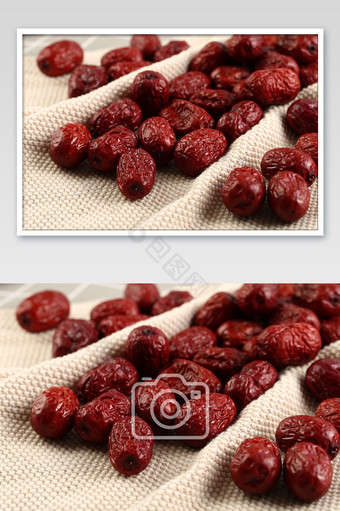 高清传统美食营养食材大红枣摄影图图片