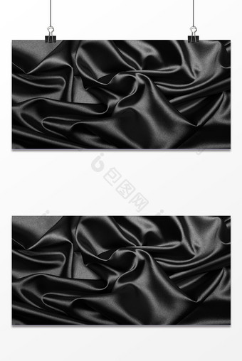 大气简约纹理质感黑色丝绸背景海报图片