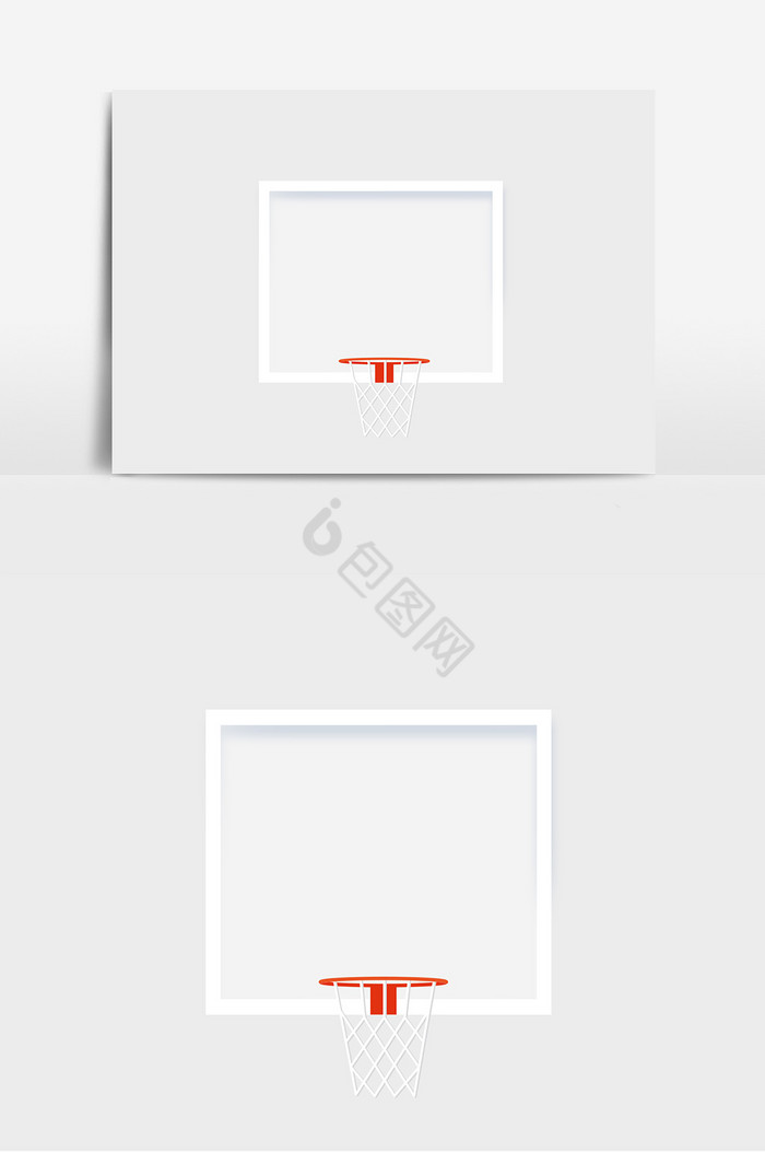 质感篮球框装饰图片