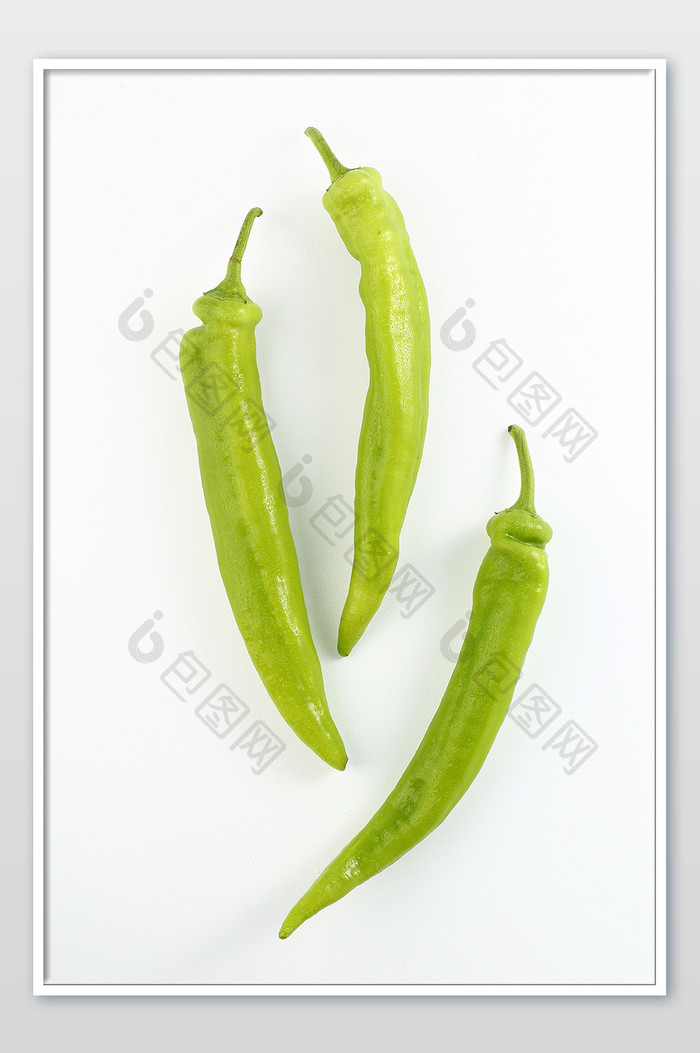 新鲜蔬菜青辣椒美食摄影图