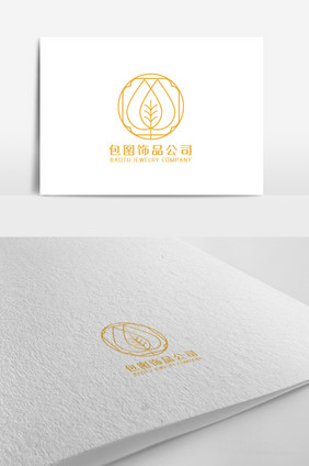 简洁大气饰品公司logo设计