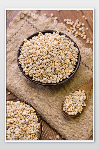 五谷杂粮薏米养生食材摄影图片