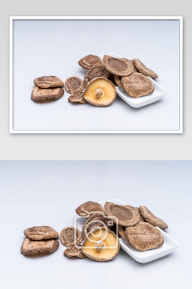 浙江丽水香菇干食材美食摄影图