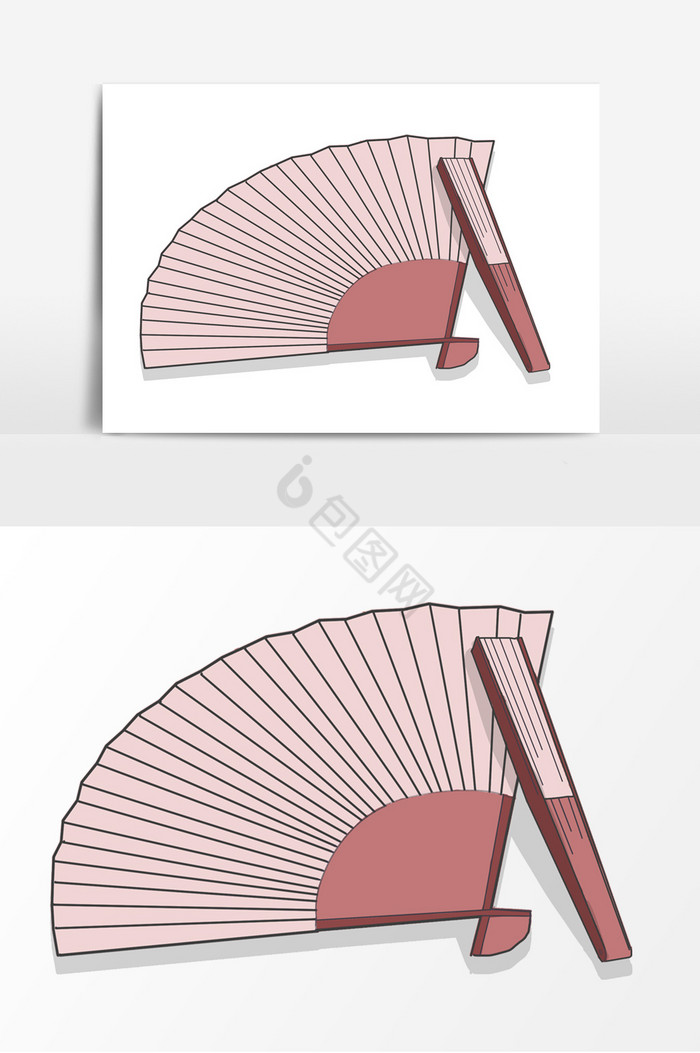 折叠扇子图片