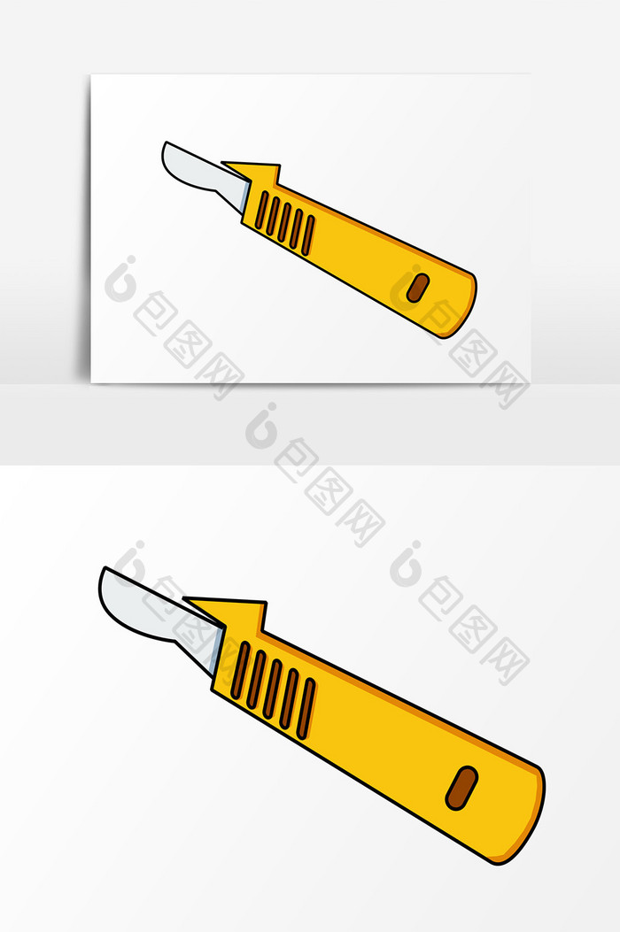 卡通手绘医用元素手术刀