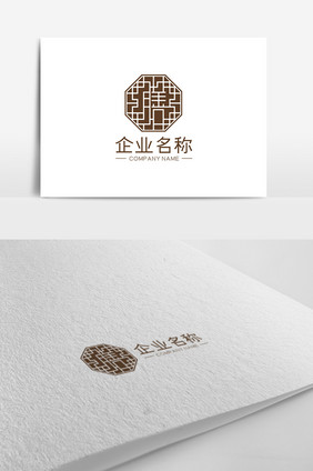 简约传统边框膳字LOGO