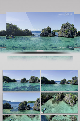 绝美的菲律宾海岛航拍图片
