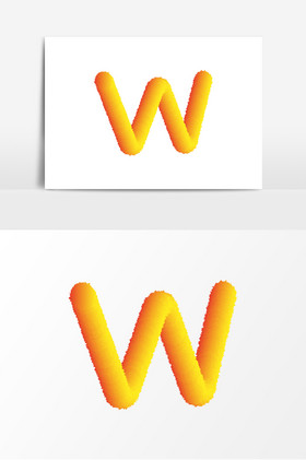 毛绒绒英文字母ww艺术字图片