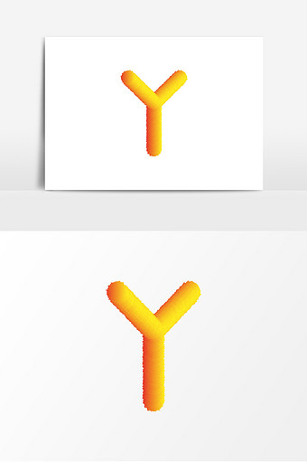 毛绒绒卡通英文字母yy设计图片下载