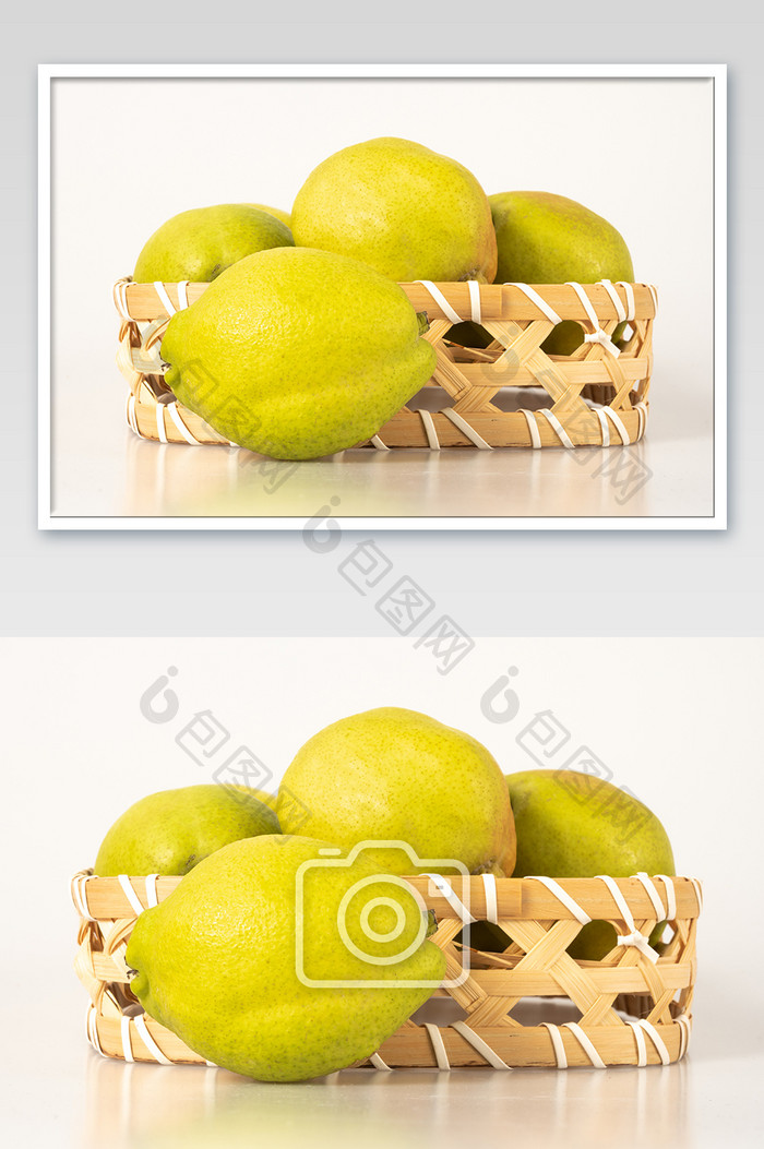 绿色新疆梨子摄影图片