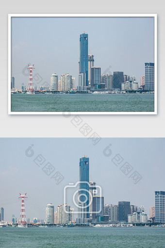 海边城市建筑摄影图片