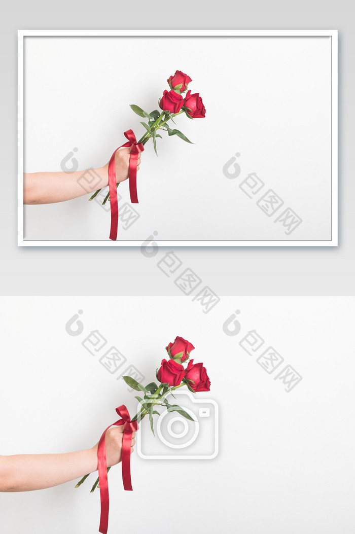 玫瑰表白送花图片
