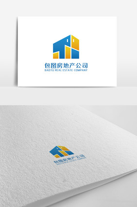 简洁大气房地产logo设计