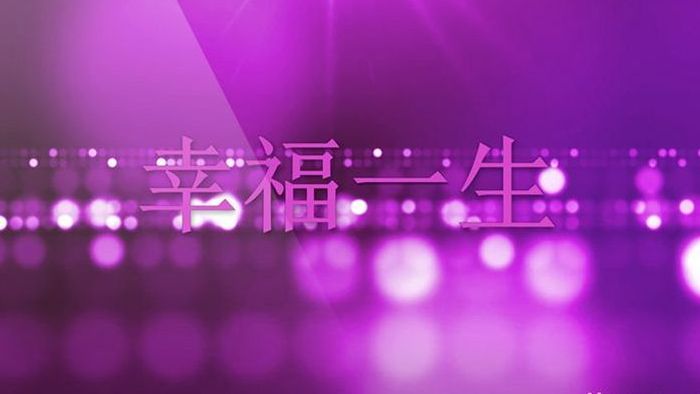 豪华紫色钻石婚礼婚庆图文展示会声会影模板