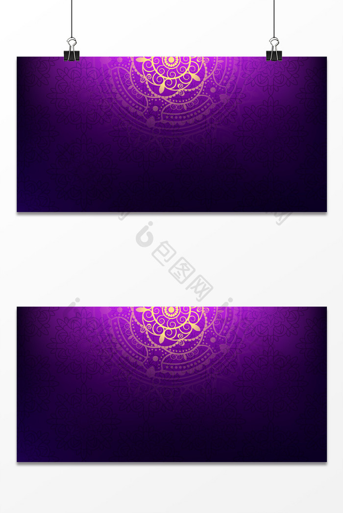 紫色渐变光效纹理花纹高档促销背景