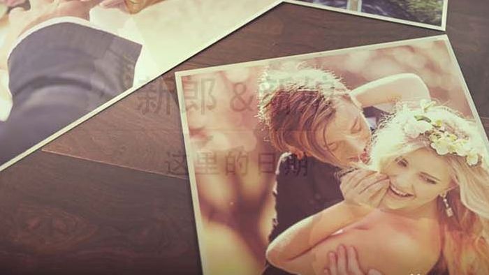 优雅浪漫婚礼照片视频专辑AE模板