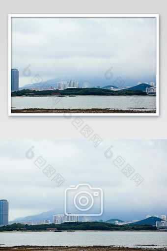 青岛黄岛雨后小珠山摄影图图片