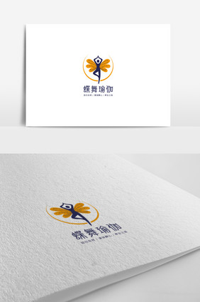 养生休闲行业标志设计瑜伽美体logo